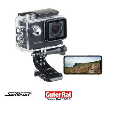 Somikon Einsteiger-4K-Action-Cam, WLAN Full HD (60 fps) mit Unterwassergehäuse