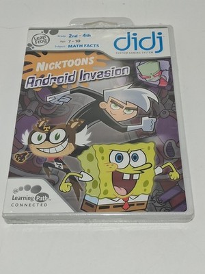 Leap Frog Nicktoons Android Invasion Didj Cust.Gaming System-2nd-4thGrade Sealed