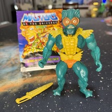 MER-MAN 100% Complete Vintage MOTU Masters Of The Universe He-Man Figure Comic