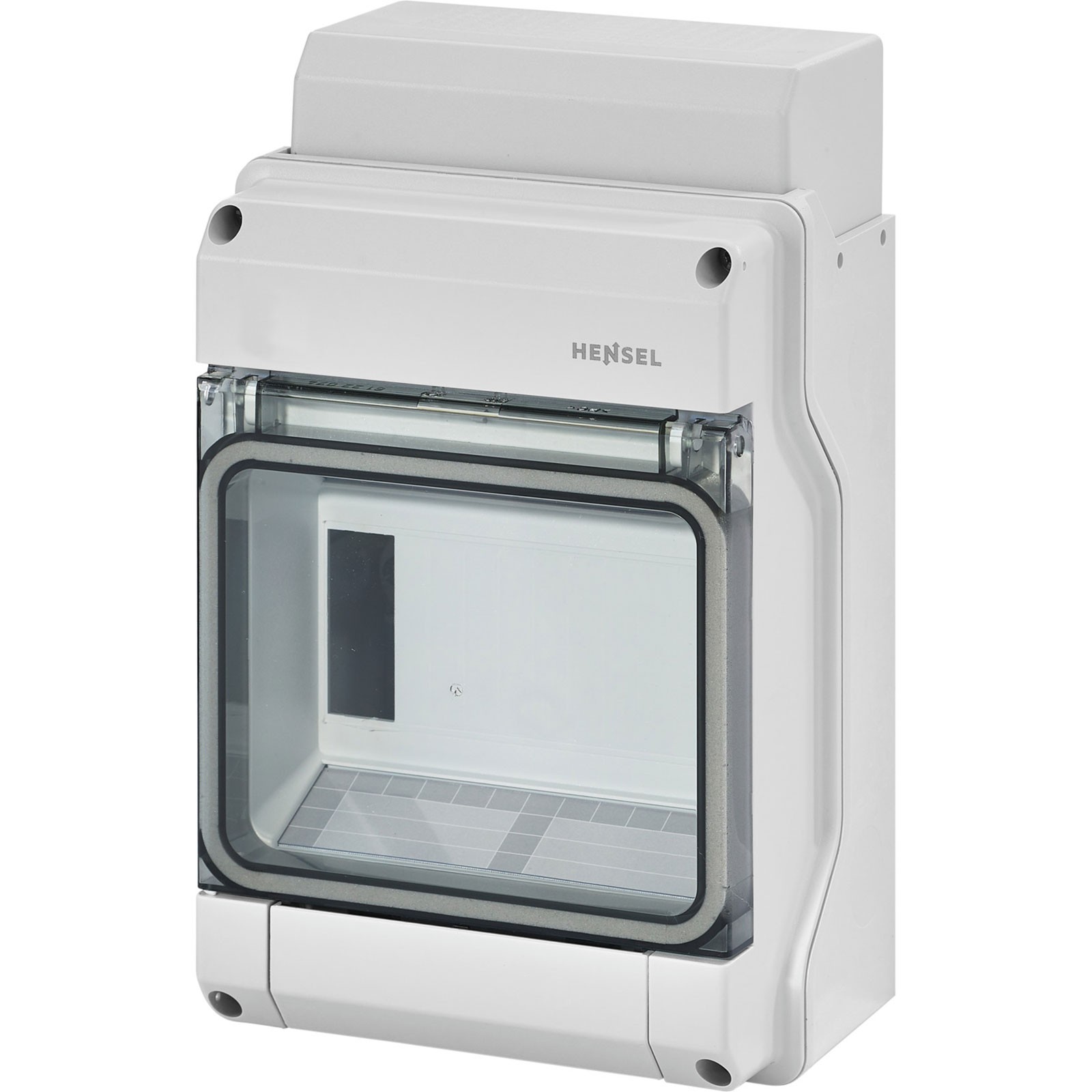 Hensel KV9106 Distribution Board 1-Row Transparent Cover