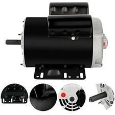 5HP Air Compressor Electric Motor 3450RPM Single Phase 7/8" Shaft Heavy Duty