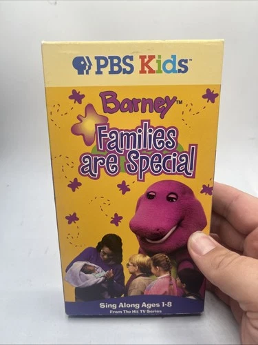 Barney - Families are Special (VHS, 1995) Vintage Childrens TV Show Sing Along