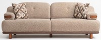 3-Sitzer Sofa Stil Modern Wohnzimmer Braun Praktisch GeräUmig