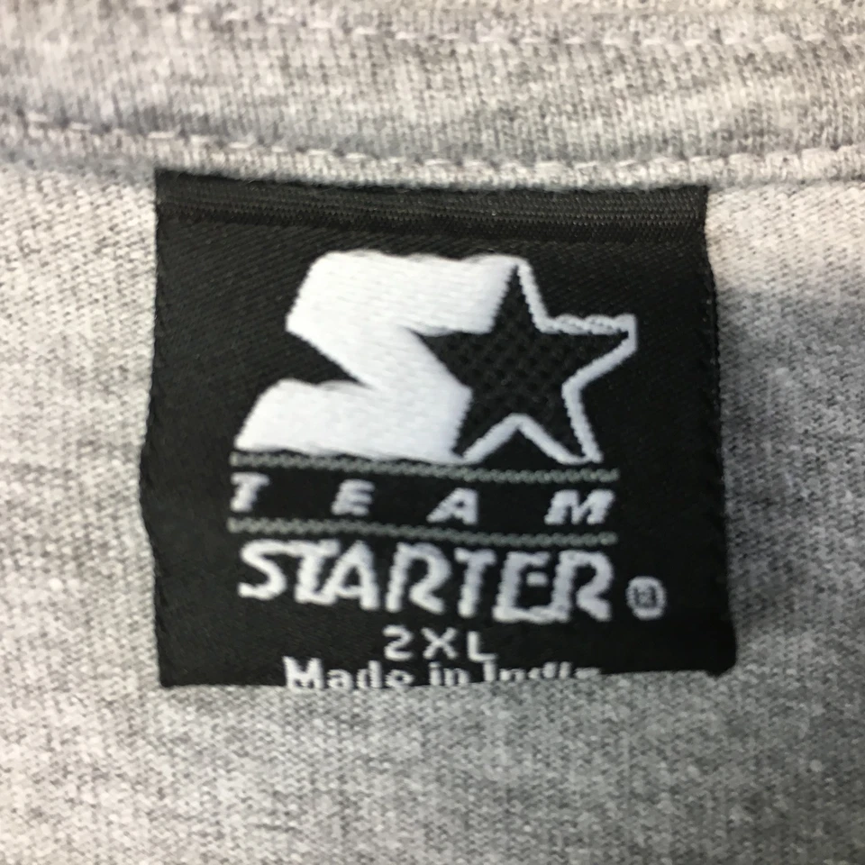 Camisa Starter Penn State Hombres 2XL Gris Manga Larga Pullover Centro Deletrear Logo Foto 3 de 4