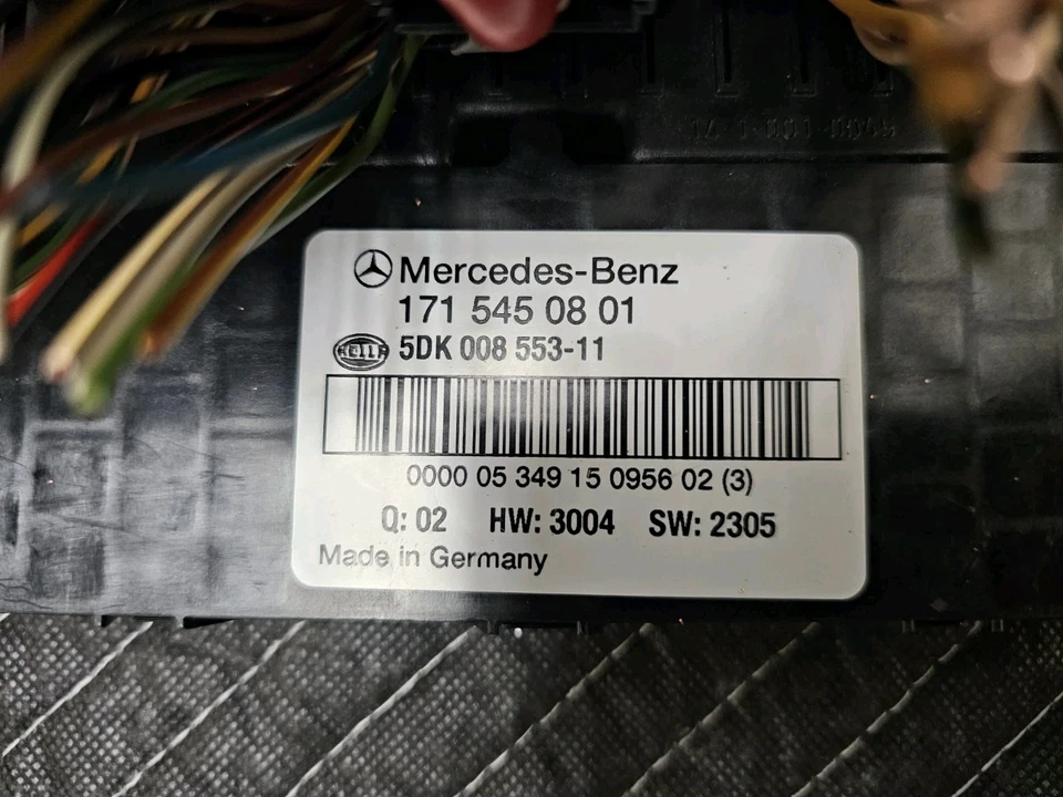 2006-11 Mercedes-Benz SLK280 SLK55 AMG Genuine SAM Fuse Box Control Module - Imagem 3 de 4