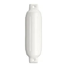Single Inflatable Cylindrical 3.5" Diameter x 12.8" PVC Ribbed Boat Fender