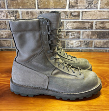 Danner Gray Lace-Up Mid-Calf Leather Boots Men's US 9.5 Made in USA