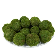 Artificial Moss Balls 23 Pack Faux Moss Bowl Fillers for Centerpieces