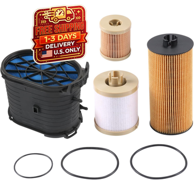 #ad #ad FD4616 Fuel Filter FL2016 Oil FA1778 Air for Ford 6.0L Powerstroke F250 F350 Kit $126.54