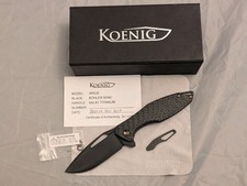 Koenig Arius Flipper 1 Of 3 Dlccarbon Fiberbronze 2017 Blade Show Exclusive