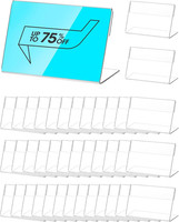 Qwork® 40 StüCk Mini Acryl Etikettenhalter, Tischaufsteller Namenskarten- Und Pr