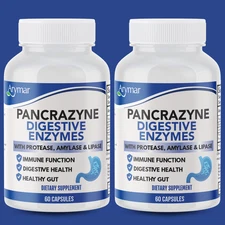 Arymar Pancrazyne Probiotics – Daily Supplement with Enzymes, 60 Caps (2-Pack)