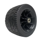 Foldable Wagon Wheel Heavy Duty Easy to Install Sturdy Tires for Wheelbarrow
