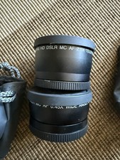 Japan Optics Professional HD DSLR 2.5X Telephoto 0.45X Wide Angle MC AF Lens