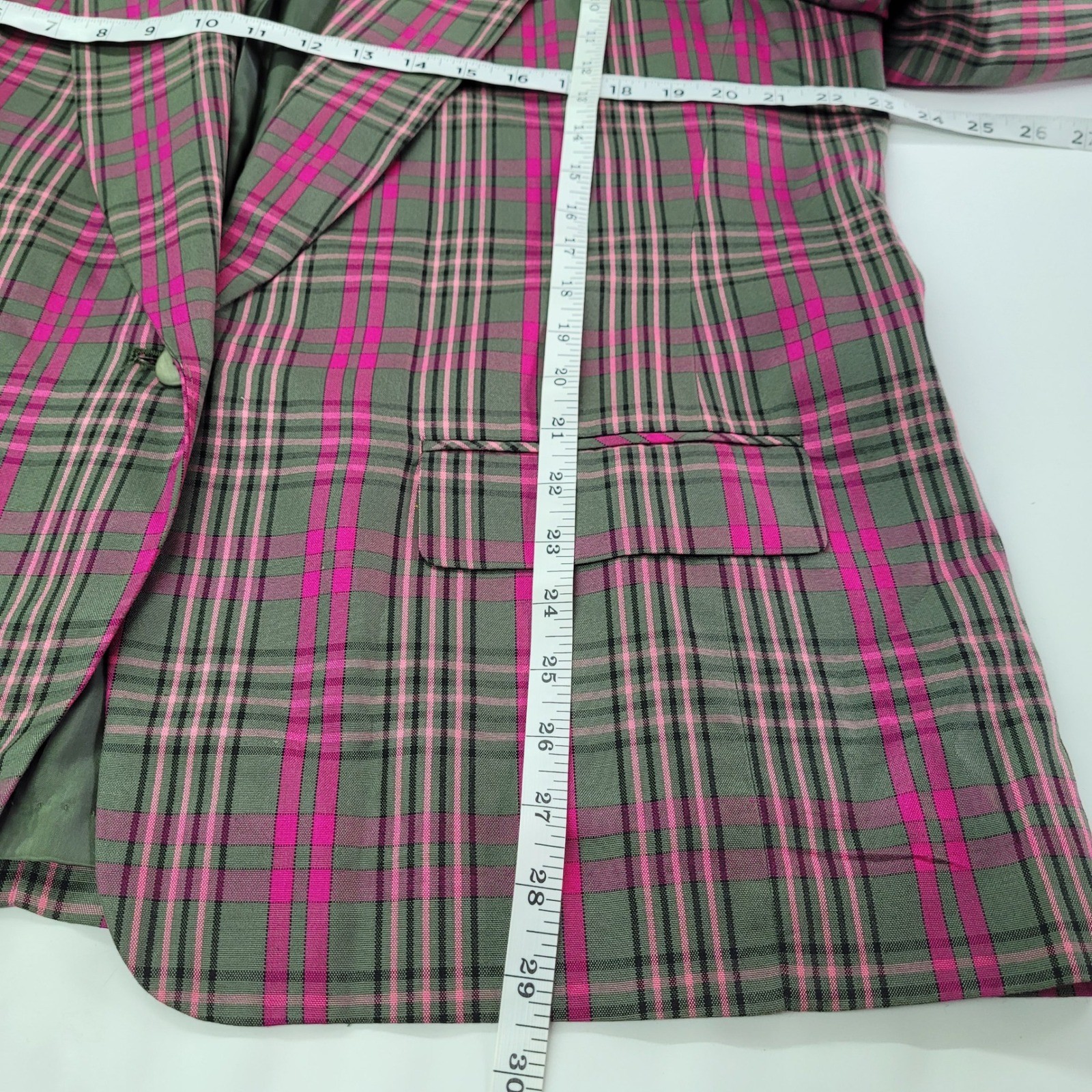 Pendleton Sophisticates Plaid Blazer Jacket Pink … - image 6