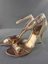 Escarpins Nude Femme Ted Baker Taille 9.5 US - Occasion, Cuir Verni, Talons Hauts, Portés Une Fois