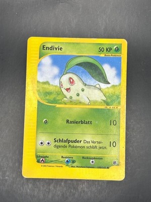 Chikorita 100/165 Common Expedition Base Set Pokemon Moderately Played DE