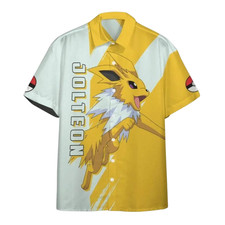 Jolteon Tropical Beach Hawaii Shirt, birthday gifts, Jolteon Anime hawaiian Shir