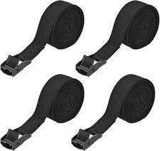 4 Pack Short Ratchet Straps, 2M Adjustable Tie down Straps