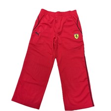 Pantaloni in Pile Puma x Ferrari Ragazzo Ross Corsa (Rosso) Activewear Taglia 4T