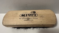 VINTAGE KIWI 100 HORSEHAIR BRUSH SHOE SHINE MADE IN USA 6"x2.25"