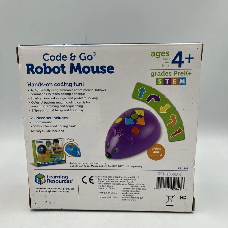 Learning Resources • Code & Go Robot Mouse • STEM Learning Game • 4+ • New - Image 2 of 4