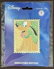 Disney Pluto Royal Stamp Pin | Pink à la Mode | Signature Edition NEW PALM