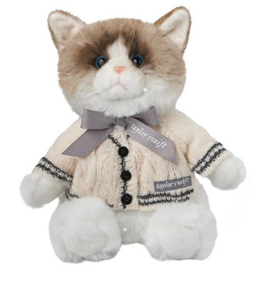  Taylor Swift Folklore Album Cardigan Plush Cat Brand New Authentic Plushie 