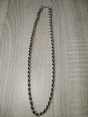 Italien 925 Sterlingsilber schwere 18 Zoll 46сm 5mm Seil gedreht Kette Kette 17,5g