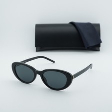 Saint Laurent SL M154 001 Shiny Black/Grey 55-19-145 Sunglasses New Authentic