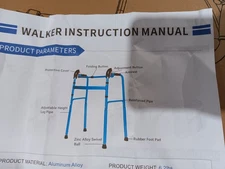 Aluminum  Adjustable Stand Up Walker WithHandles