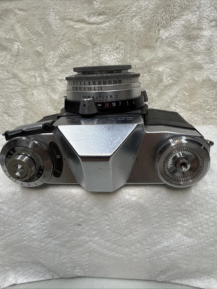 Cámara fotográfica Zeiss Ikon Contaflex 35 mm + lente Tessar 1:2,8 50 mm (no probada) Foto 3 de 4