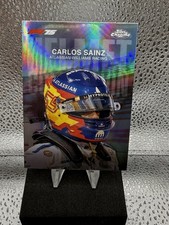 2025 Topps Chrome F1 CARLOS SAINZ Helmet Collection Refractor #HC-7