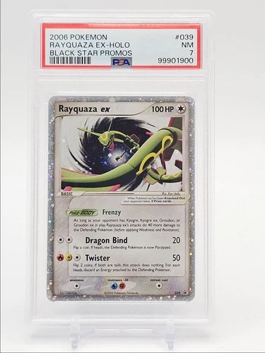 RAYQUAZA EX 2006 POKEMON BLACK STAR PROMO HOLO #039 PSA 7 Q1036
