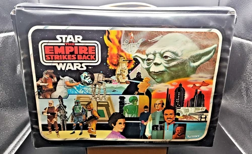 Star Wars 1980 Empire Strikes Back Collectors Case, Yoda Pic, Card Included!