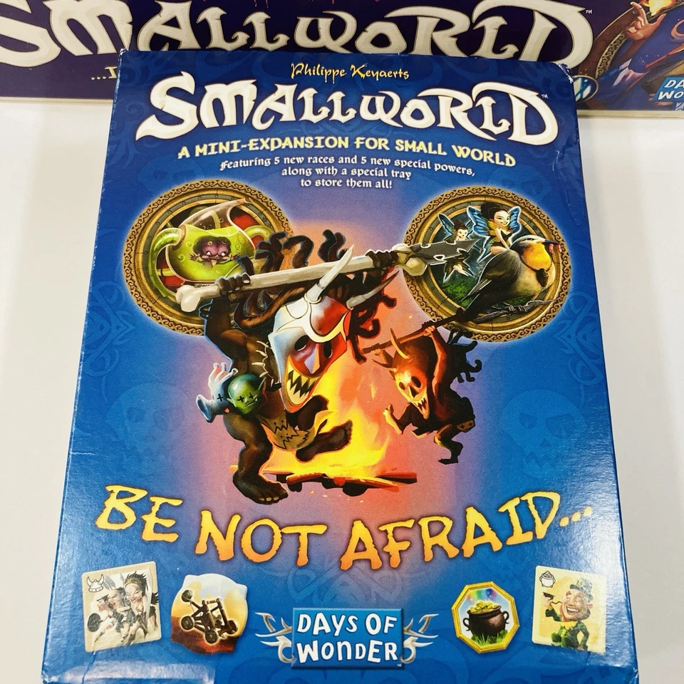 Complete SMALL WORLD BOARD GAME with BE NOT AFRAID EXPANSION *light box damage* - Image 3 of 4