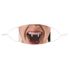 Vampire Woman Fangs Dracula Horror Halloween Fabric Face Mask