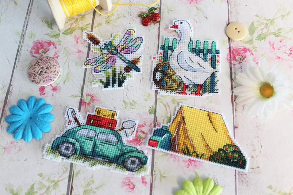 Summer. Magnets SR-579 Plastic Canvas MP Studia Counted Cross Stitch Kit - Image 3 of 4