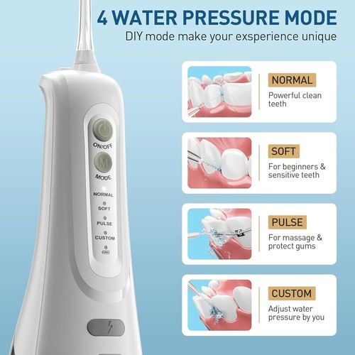 Water Flosser 300ml Cordless Oral Irrigator dental floss teeth cleaner - Picture 3 of 6
