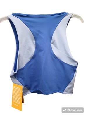 Avia Women's Color Blocked Bra Tank Top In Periwinkle Size M(8-10