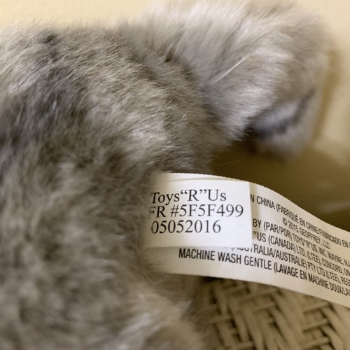 TOYS R US PLÜSCHTIER grau Tabby Katze Kätzchen 9" 2015 blaue Augen gestreift EUC - Bild 10 von 13