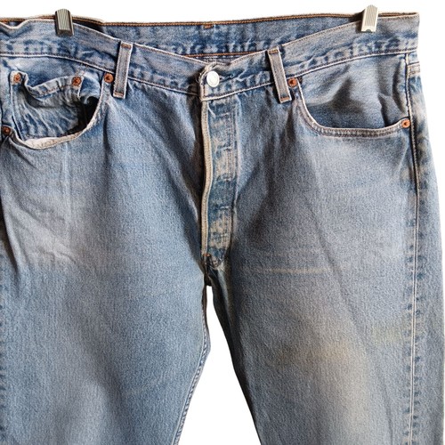 Vintage Levi's 501 Buttonfly Jeans 38x30 Tag 37x30 Fit 1990's Made In Mexico   - Picture 3 of 10