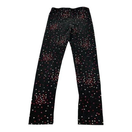 Gymboree Girls Heart Print Leggings Black Size Small (5-6) - Picture 5 of 5