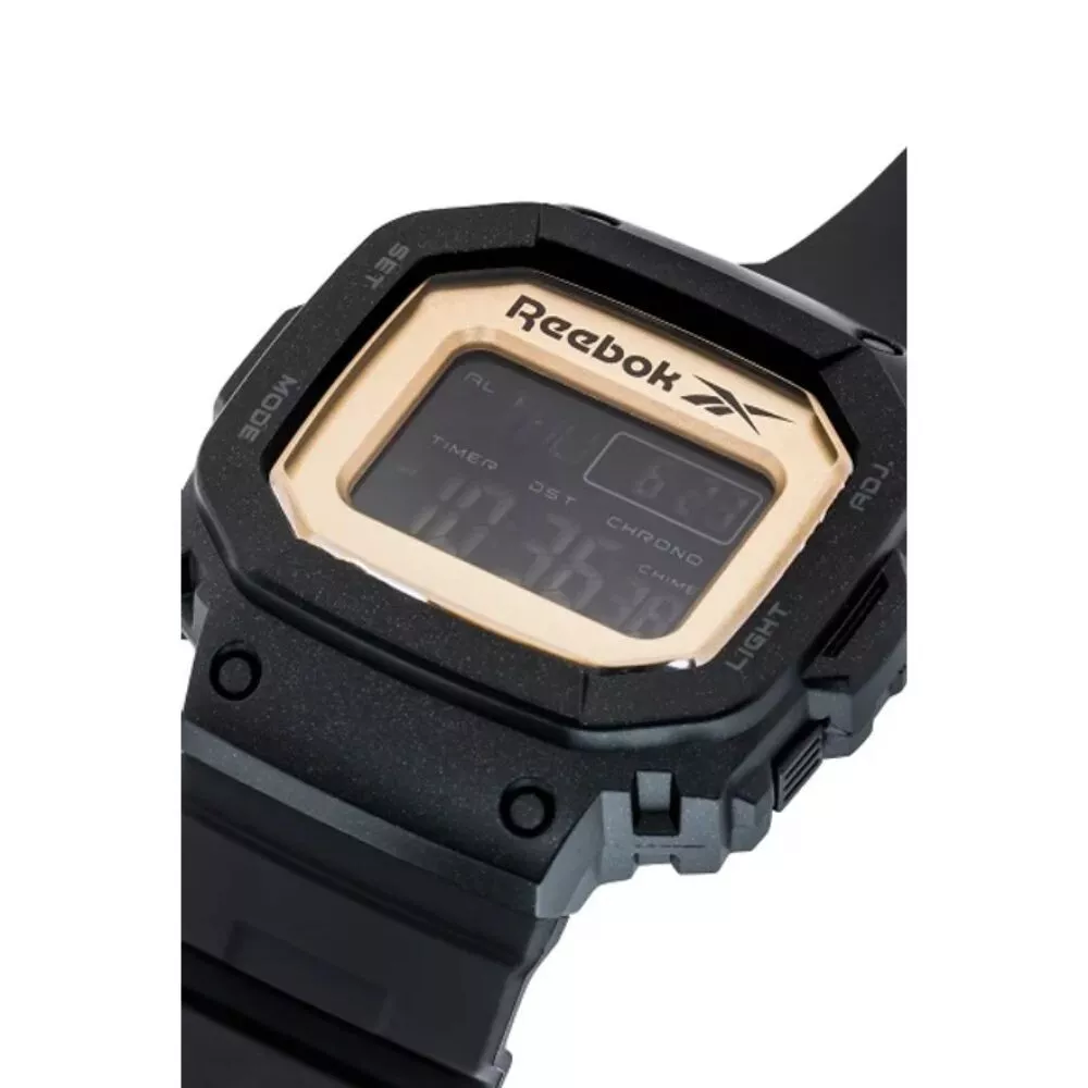 Reebok Proud Digital Watch Black gold Men Watch RV POD G9 PBPB B2
