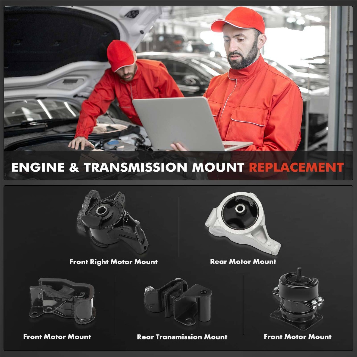 5x Engine Motor Mount & Transmission Mount for Honda Ridgeline 06