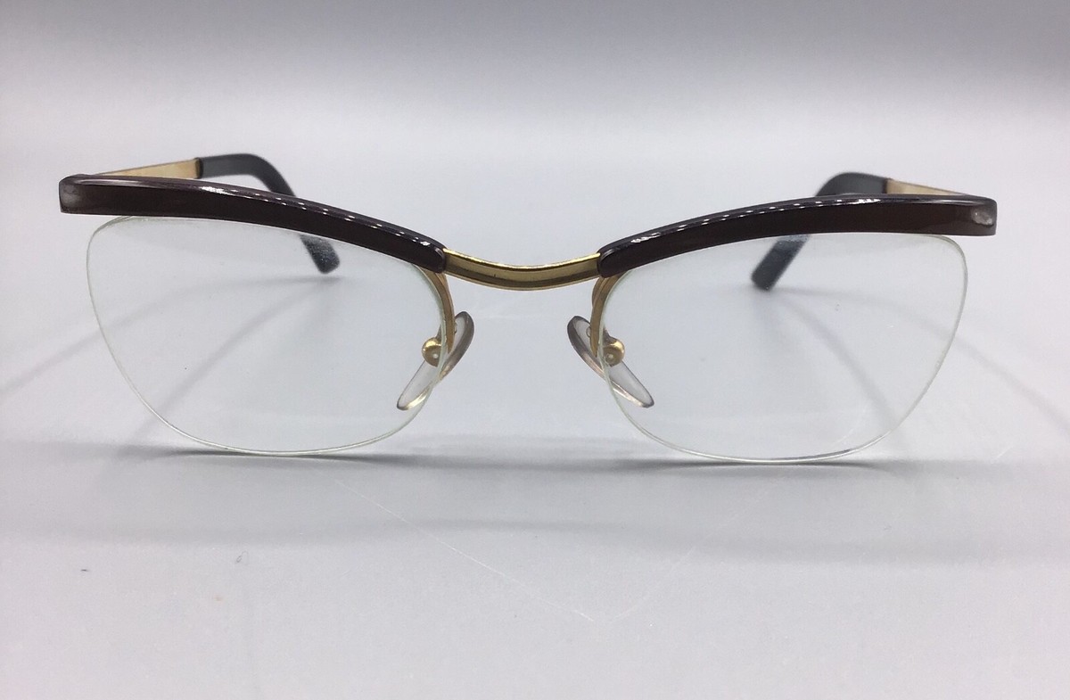 Essel Nylor lunettes vintage Paris glasses eyewear + case eyeglasses View 3