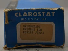 Clarostat Resistor Model VK200WA-100Ohm ++ NEW ++