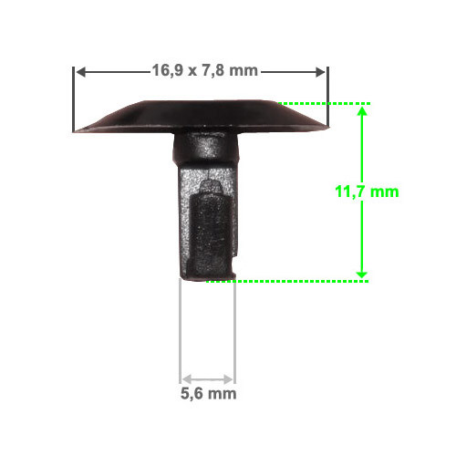 5Pairs Schutz Schrauben Auto-Motor-Unterboden Befestigungs-Clip-Abdeckung For Peugeot Citroen 206 207406 407 806 807