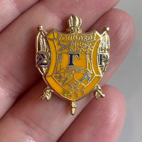 Vintage Sigma Gamma Rho Wappen Schild Emaille Anstecknadel