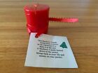 Red Bayberry Candle with Poem, New 2" high x 1 .75" Diameter